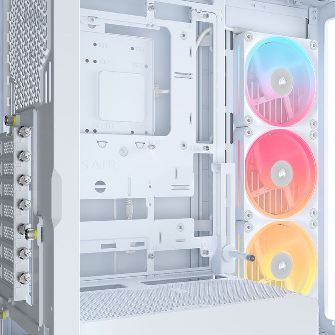 Torre E-ATX Corsair 4500X LX-R RGB Blanco Cristal Templado image number 15