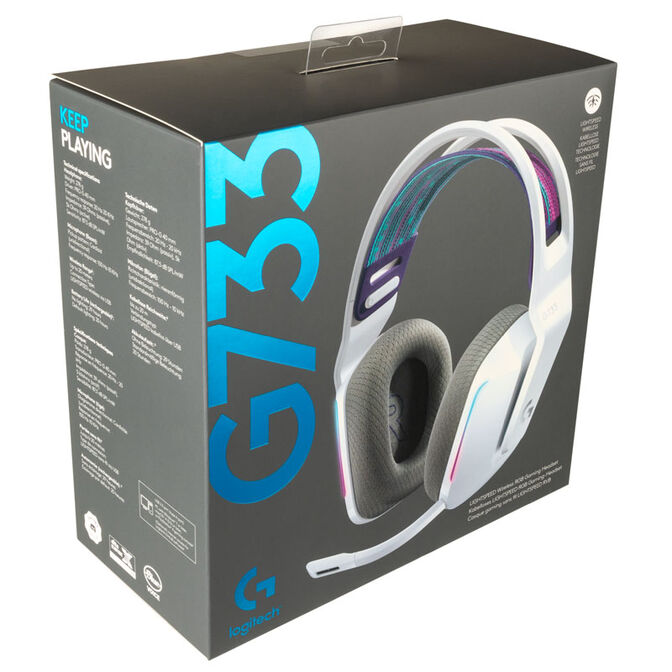 Auriculares Logitech G733 RGB Lightspeed Wireless Blanco image number 9