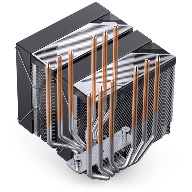 Ventilador CPU Jonsbo CA80 ARGB Negro - 2x 120mm image number 11