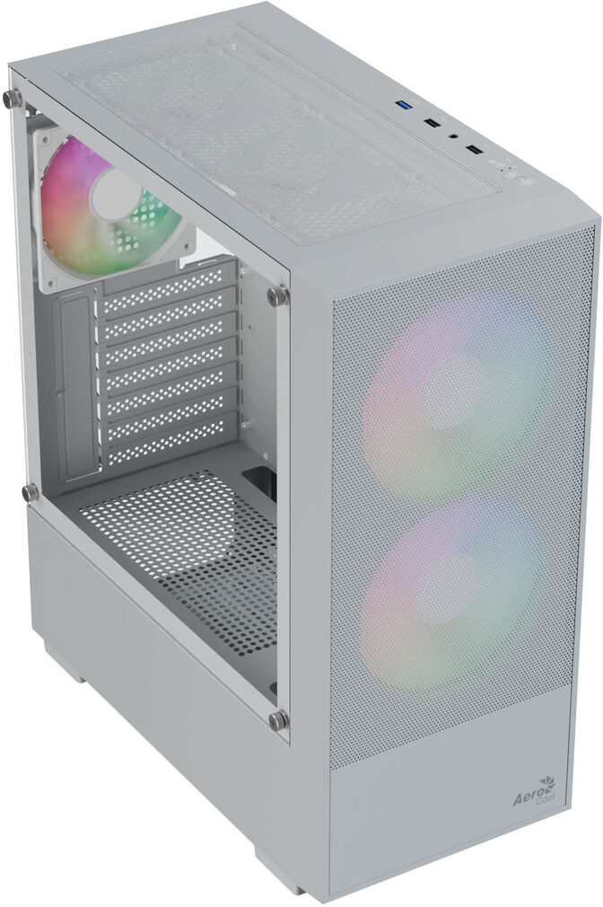 Caja ATX Aerocool B508A Flow ARGB Vidrio Templado Blanco image number 1