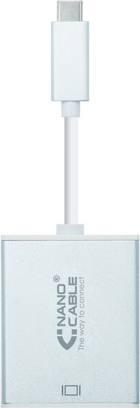 Adaptador NanoCable USB-C M para DisplayPort F 15 CM Aluminio
