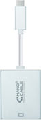 Adaptador NanoCable USB-C M para DisplayPort F 15 CM Aluminio
