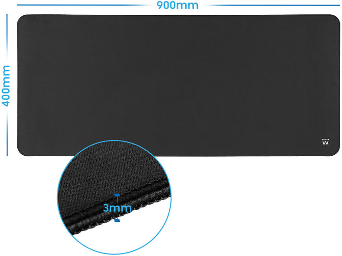 Alfombrilla de Rat&oacute;n (Mousepad) Ewent EW3182 Gaming XXL Negro image number 2