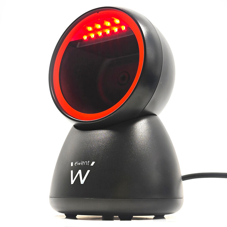 Lector Código Barras Ewent EW3450 Desktop Hands-Free USB, 1D/2D/QR 360º Negro image number 2