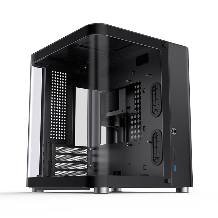 Caja Mcro-ATX Jonsbo TK-1 2.0 Vidrio Templado Negro image number 0