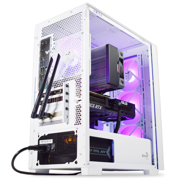 Ordenador AURA Gamer-PC Powered by ASUS Ryzen 7 7800X3D 32GB DDR5 1TB RTX 5070 WiFi W11 image number 3