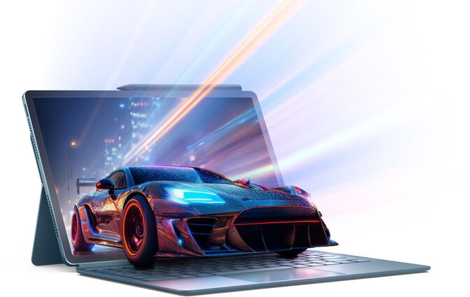 Tablet Lenovo Yoga Tab Plus TB520FU 12.7" (16 / 256GB) 3K 144Hz WiFi Tidal Teal + Funda con Teclado + Pen image number 12