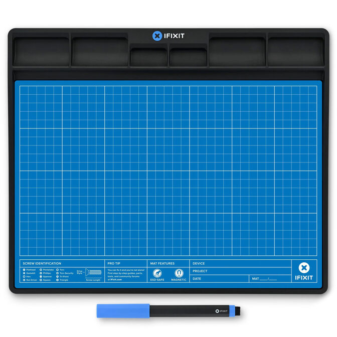 Alfombrilla de Organiza&ccedil;&atilde;o y projecto iFixit Magn&eacute;tico com Caneta, ESD Safe image number 0