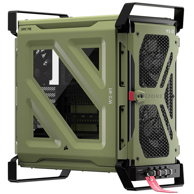 Torre E-ATX Corsair WARTHOG RS Perfomance Mil Green Cristal Templado image number 1