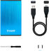 Caja Externa HDD Tooq 2.5" SATA (9,5mm) - USB 3.0/3.1 Gen 1 Azul Metalizado image number null