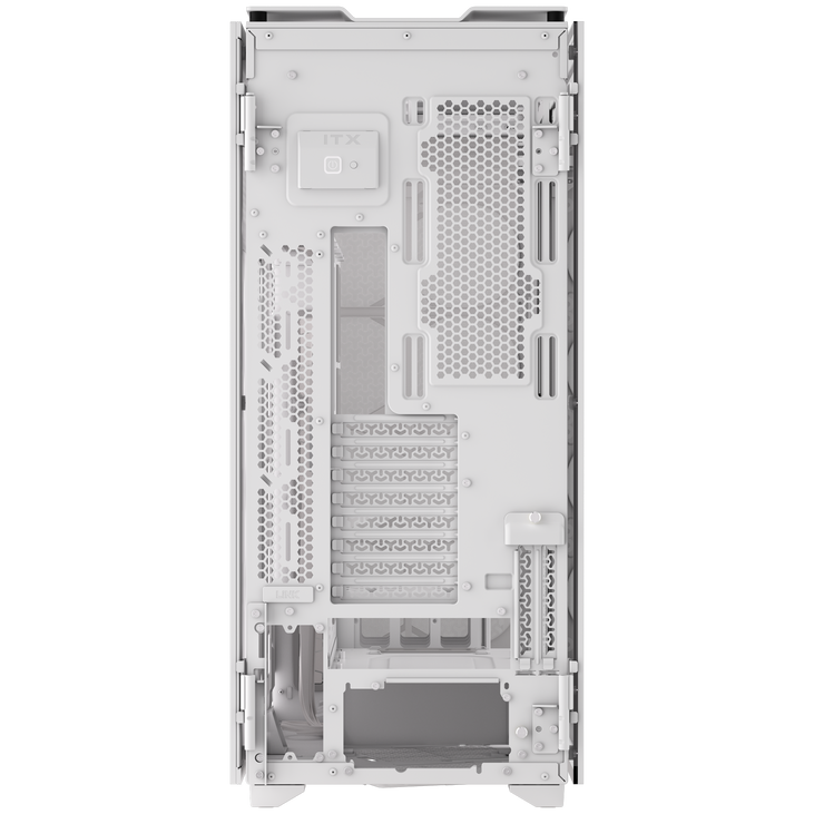 Torre E-ATX Corsair 9000D RGB Airflow Blanca Cristal Templado image number 11