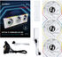 Ventilador Lian Li UNI FAN TL120 LCD Wireless RGB Reverse PWM Blanco 120mm (Pack 3) image number null
