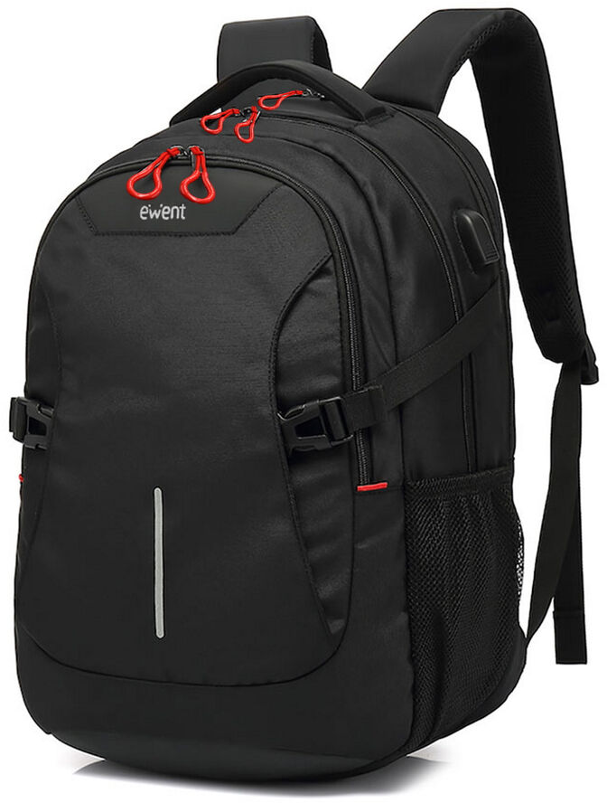 Mochila Ewent EW2526 Notebook Backpack 15.6 Preta com Porta USB image number 1