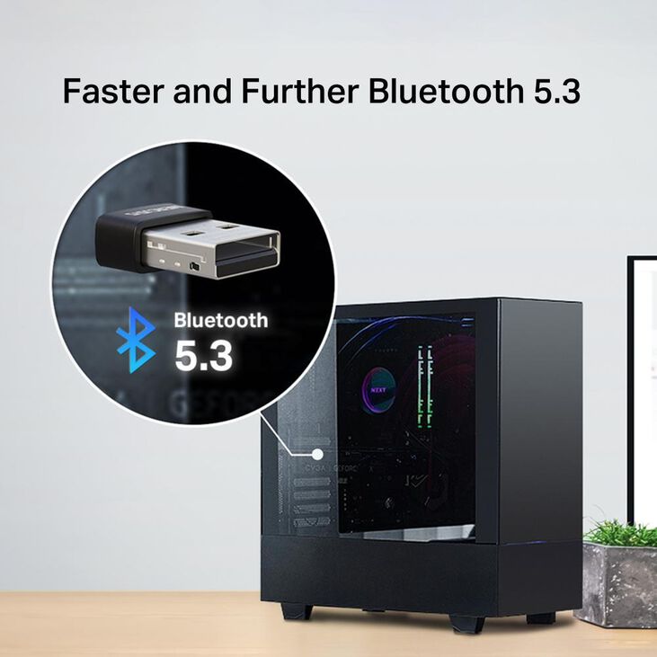 Adaptador Mercusys MA530 Bluetooth 5.3 Nano USB image number 2