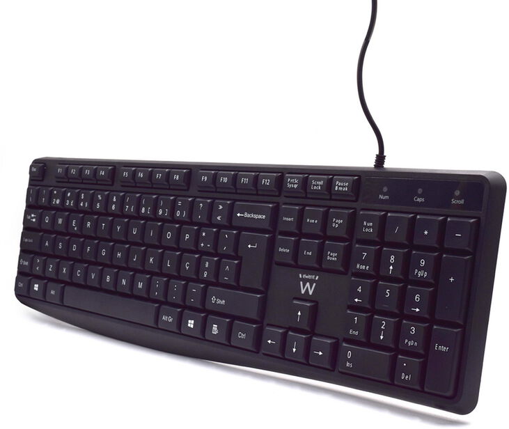 Teclado Ewent Business USB Quiet Typing PT Negro image number 1