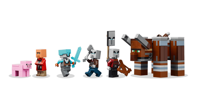 LEGO Minecraft: El Puesto de Avanzada del Saqueador y el Devastador, 665 Piezas (21278) image number 4