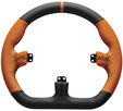 Asetek SimSports GT Rim - Closed D, Cuero Naranja image number null