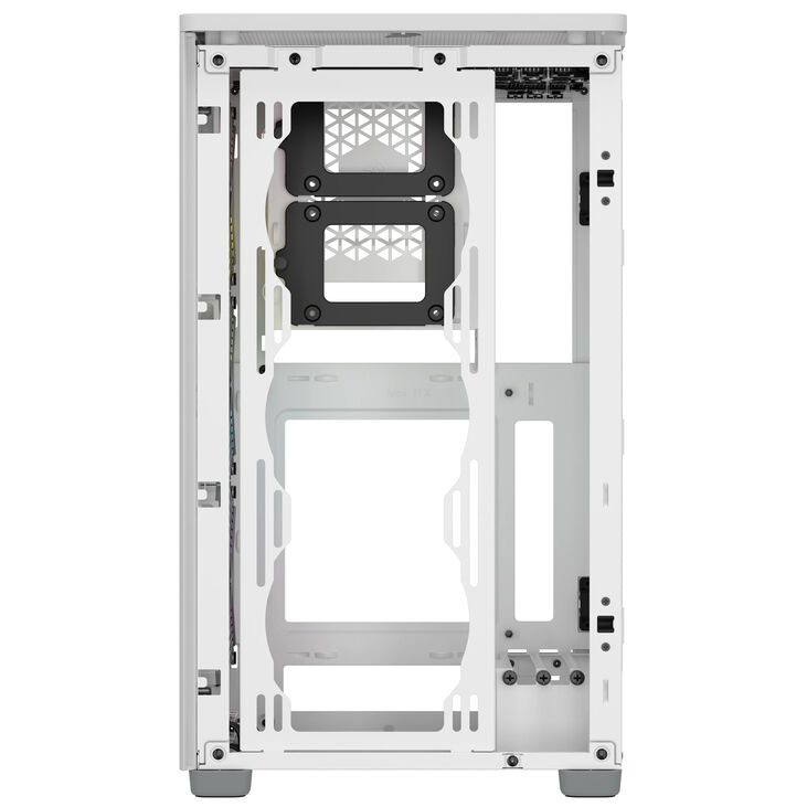 Torre Mini-ITX Corsair iCue 2000D RGB Blanco Cristal Templado image number 9