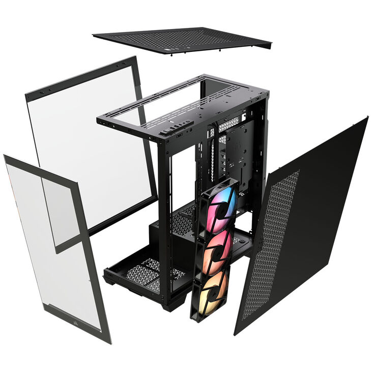 Torre E-ATX Corsair 3500X RSR ARGB Negro Cristal Templado image number 17
