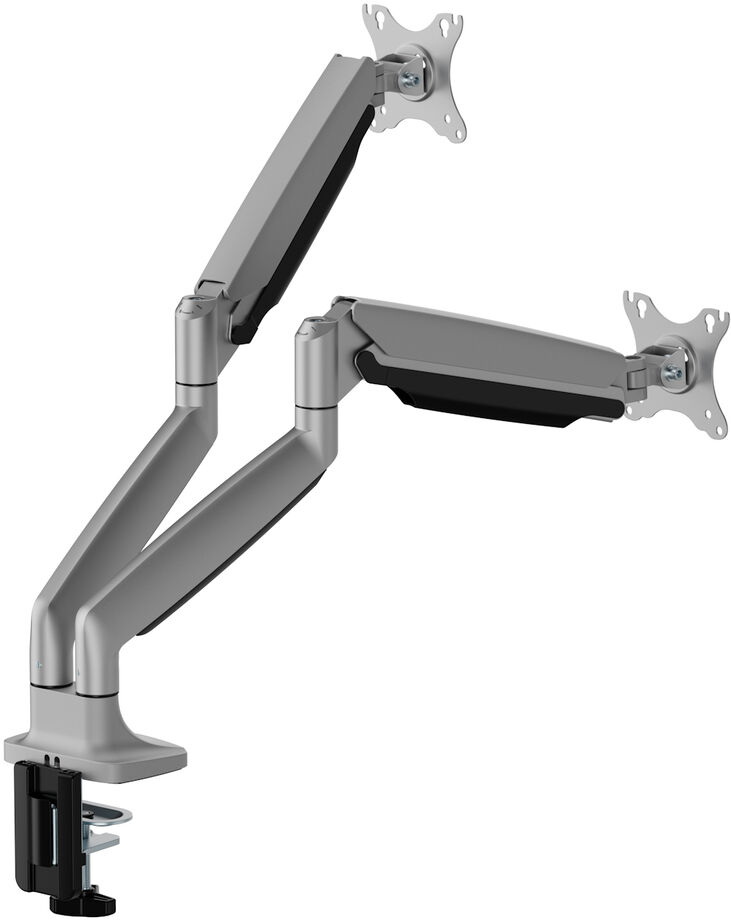Soporte de Monitor Ewent EW1528 Heavy-Duty 2 Monitores 17" - 49" Articulado Gris image number 1