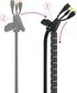 Organizador de cables flexible Nanocable 25 mm 2 M Negro image number null