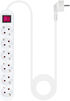 Regleta NanoCable 6 Tomas com switch 1.4 M Blanco image number null