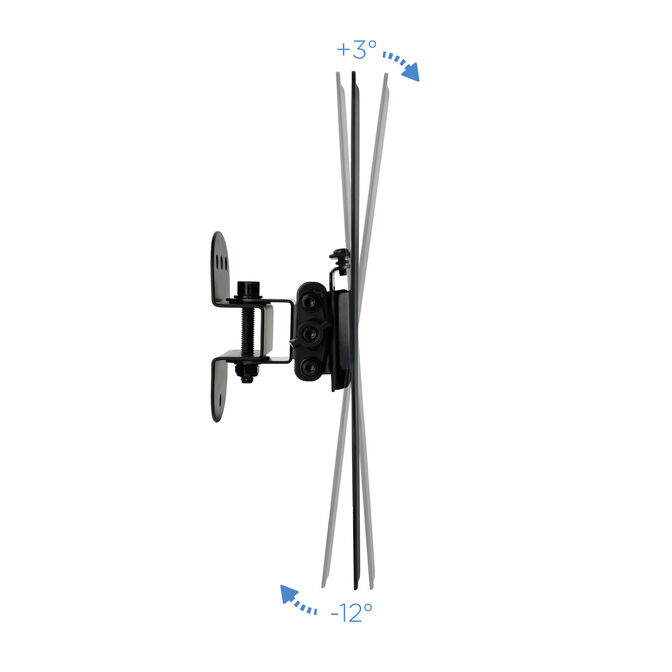 Soporte de Pared Tooq 23" a 42" Max. 25kg Negro image number 8