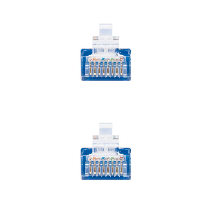 Cable de Red NanoCable RJ45 CAT.6 UTP AWG24 1 M Azul image number 2