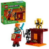 LEGO Minecraft: La Batalla de la Lava del Nether, 99 Piezas (21266)