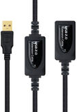 Cable USB 2.0 Nanocable Prolongador c/ Amplificador USB-A M/F 15 M image number null
