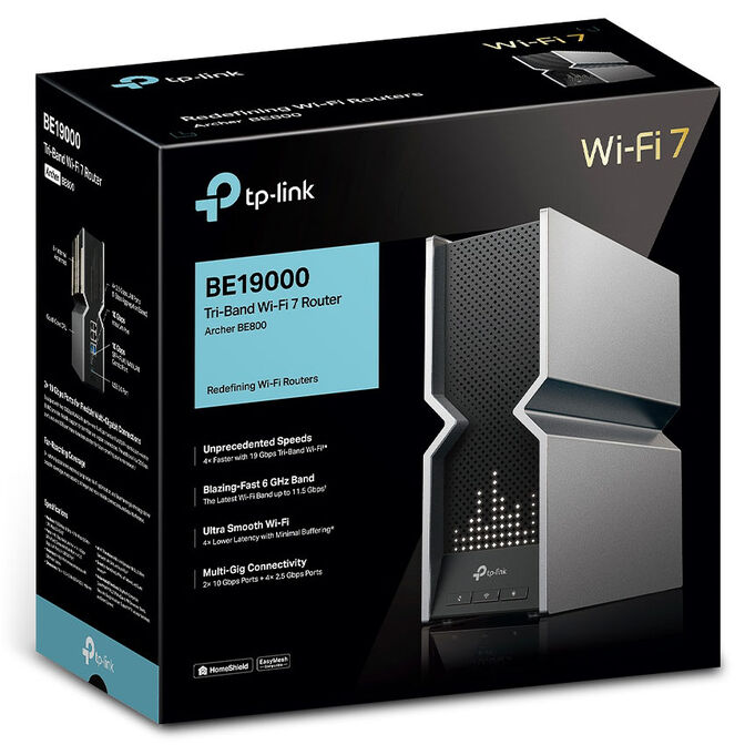 Router TP-Link Archer BE800 Wi-Fi 7 Tri-Band Multi-Gigabit Wireless - ARCHERBE800 image number 5