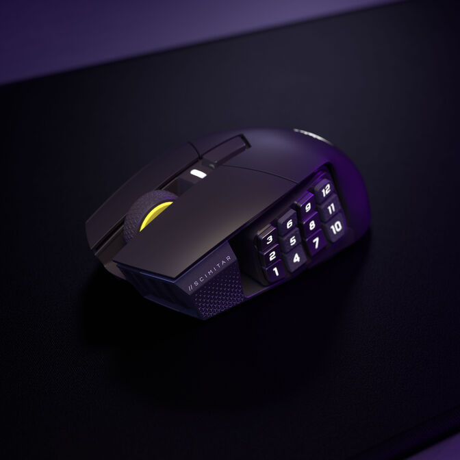 Rato Corsair Scimitar Elite Gaming Wireless SE MMO 33000DPI Gun Metal image number 11