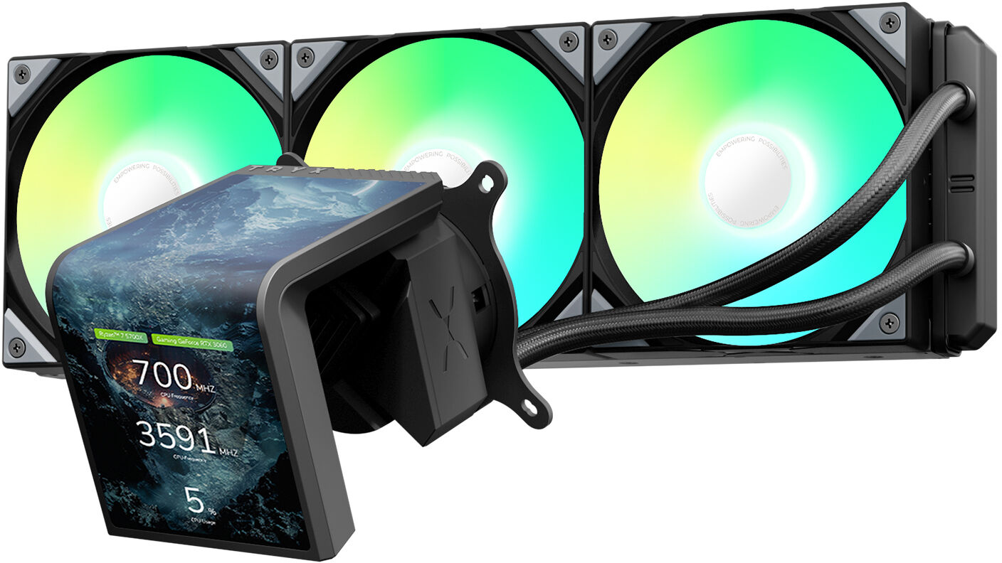 TRYX PANORAMA SE 360 ARGB 簡易水冷CPUクーラー　黒 Water Cooler CPU TRYX Panorama SE 360 ARGB Negro