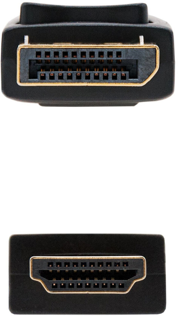 Cable Conversor NanoCable DisplayPort/M para HDMI/M 2 M Negro image number 2