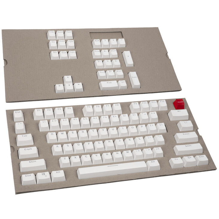 Juego de 104 Teclas Glorious ABS Doubleshot Blanco (US) image number 0