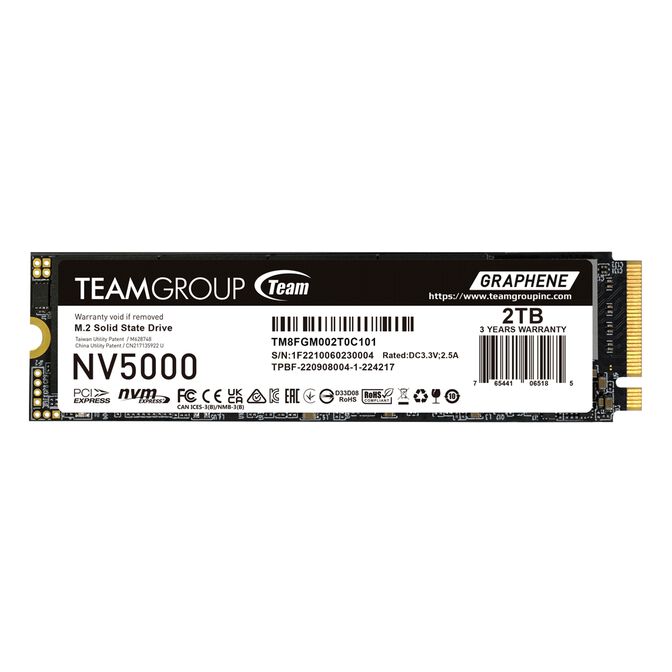 SSD Team Group NV5000 2TB Gen4 M.2 NVMe (5000/3000MB/s) image number 0