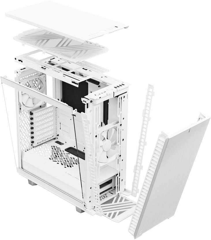 Torre ATX Fractal Design Define 7 Compact Blanco Templado Clear Tint image number 5