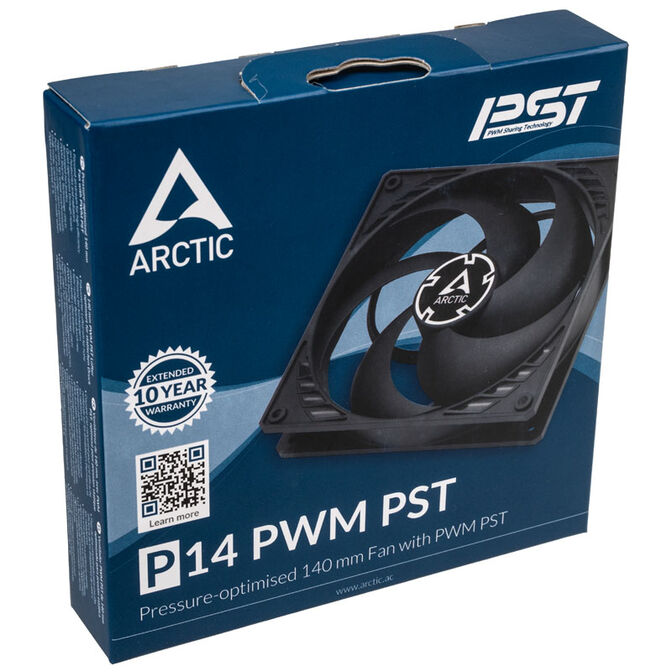 Ventilador Arctic P14 PWM PST- Negro image number 4