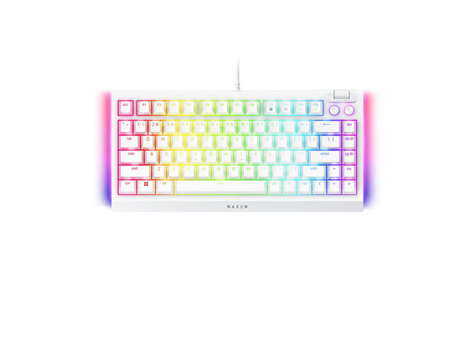 Teclado Razer BlackWidow V4 75% RGB Tactile Switch White Ed. (US) image number 3