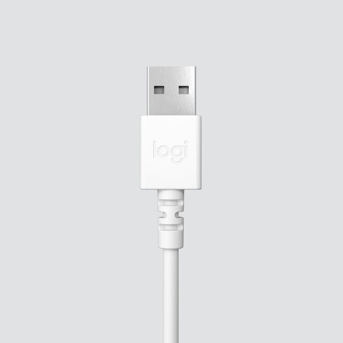 Headset Logitech H390 USB Branco image number 3