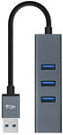 Adaptador Gigabit NanoCable USB 3.0 a Ethernet Gigabit 10/100/1000 Mbps / 3x USB 3.0 15 CM Gris image number null