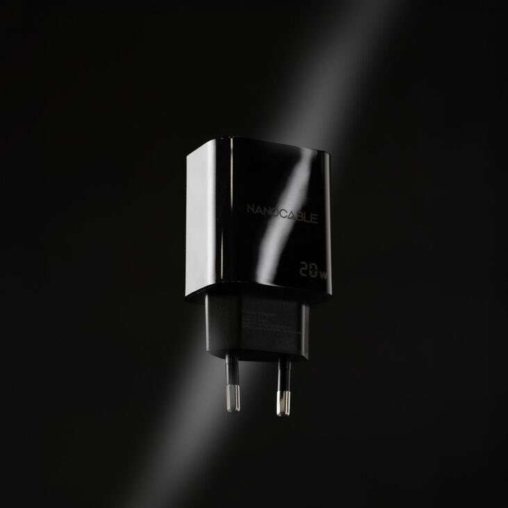 Cargador Nanocable USB-C PD 20W Negro image number 1