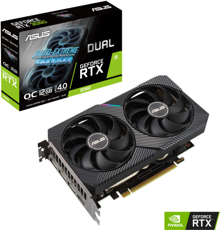 Tarjeta Gráfica Asus GeForce® RTX 3060 Dual OC V2 12GB GD6 image number 0