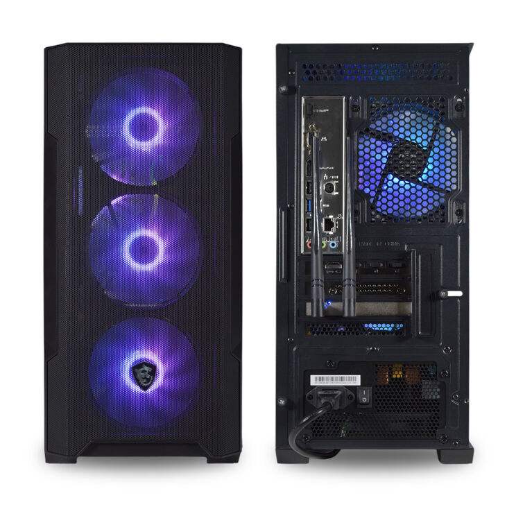 Ordenador AURA Gamer-PC Powered by MSI Intel i5 12400F 32GB DDR4 1TB RTX 5050 WiFi W11 image number 4