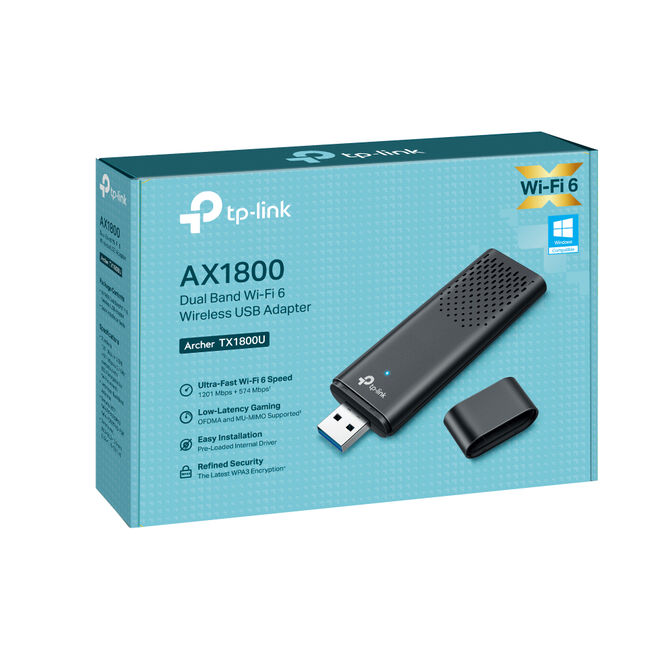 Adaptador de Rede USB TP-Link Archer TX1800U Wi-Fi 6 AX1800 Dual Band image number 2