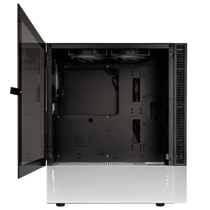 Caja ATX Kolink Observatory MX Glass ARGB Negro/Blanco image number 1