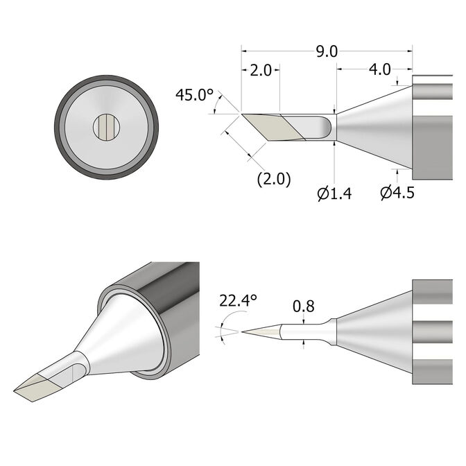 Punta de soldadura iFixit FixHub KNIFE - 1,4 mm image number 2