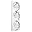 Ventilador NZXT F360 RGB Core Single-Frame Blancas - Triplo Ventilador 120mm ( 360mm ) image number null