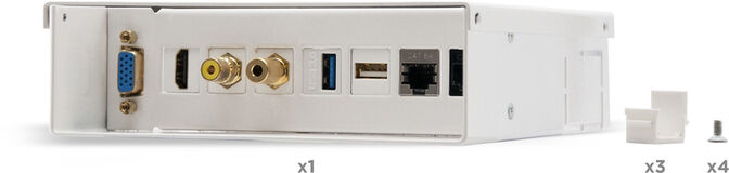 Caja de Jun&ccedil;&atilde;o NanoCable VGA+HDMI+JACK3.5+RCA+2xUSB+2xRJ45 image number 4