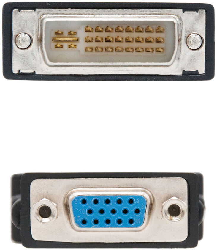 Adaptador NanoCable DVI 24/5/M para VGA/F Negro image number 1